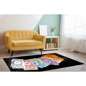 Tapis Monopoly, Tapis imprimé, Tapis doux pour la décoration de la chambre d'enfant et du bureau, Tapis en velours de luxe - Product Image 3