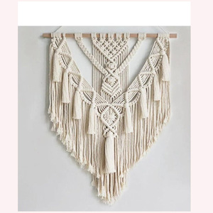 เส้นด้ายนุ่ม2โทนสำหรับแขวนติดผนังศิลปะเส้นใยที่สวยงามสำหรับพื้นที่แบบมินิมอล1ft x 2.5ft ตกแต่งบ้านด้วยมือ - Product Image 2