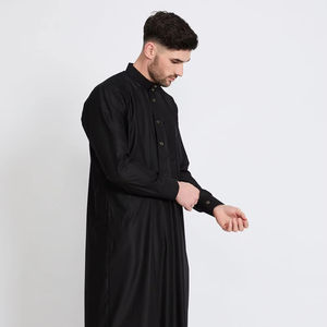 Thobe / Thawb alta calidad mejor diseño hombres musulmán Thobe uniforme de talla grande precio barato hombres musulmanes Thobe - Product Image 1