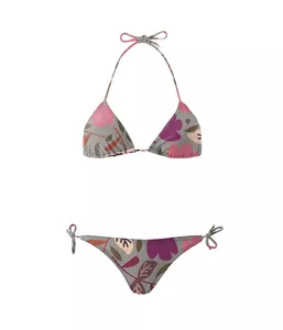 Hot Girl Badmode Bikini Tweedelige Bikini Badmode Vrouwen Badpak Mini Micro Bikini Holle Badkleding Met Sublimatie Print