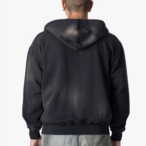 Soft Men's Faded Zip up Hoodie Comfortable High-Quality and Ideal for Casual Wear and Outdoor Activities Hoodies - Product Image 4