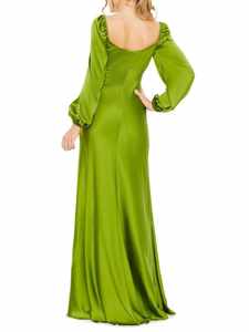 Vestido Maxi Vintage de Crepé de Poliéster con Cuentas, Abertura en la Pierna y Escote Corazón para Fiesta de Graduación o Noche - Product Image 6