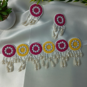 Pendientes de Diseño Exclusivo Hechos a Mano con Cuentas en Forma de Lágrima, Borla de Cuentas, Joyería de Resina, Pendientes con Ojo Grande - Product Image 2