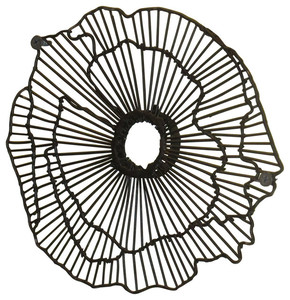 Vente en gros d'art mural avec logo personnalisé fait à la main de couleur noire décoration de salon art mural à vendre au prix le plus bas - Product Image 3