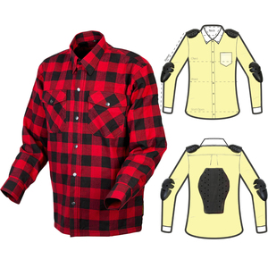 Chemises personnalisées en flanelle pour hommes avec chemise de protection blindée CE niveau 1 et chemise d'extérieur en flanelle pour hommes pour la sécurité et le style - Product Image 1