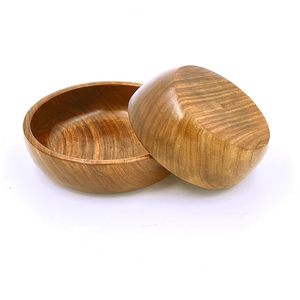Cuenco de madera redondo hecho a mano con textura natural, ideal para decoración rústica y servicio de cocina diario - Product Image 3
