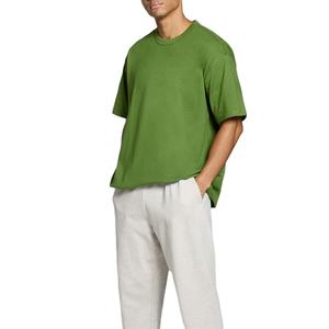 T-shirt Homme Grande Taille Uni Épaules Tombantes 220 g/m² Coupe Slim Sport Fitness à Bas Prix - Product Image 3