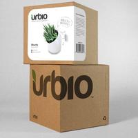 Boîte d'emballage personnalisée en tourbe de plantes kraft avec encre blanche Logo Fabricant de matériaux ondulés pour l'expédition de cosmétiques ou de cadeaux