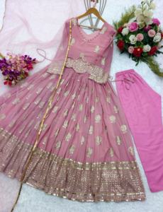 Vestido DE BODA diseñador Georgette-Pent Dupatta - Product Image 3