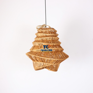 Hot Item COUVERTURE DE LUMIÈRE EN ROTIN Luminaire en matériau durable pour les conceptions intérieures écologiques et les décorations bohèmes pour la maison - Product Image 3