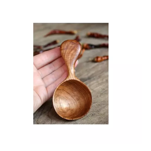 ช้อนตักเกลือ,ช้อนขนาดเล็กทำจากไม้ธรรมชาติช้อนขนาดเล็กสำหรับใช้เป็นของขวัญงานแต่งผลไม้งานแต่งช้อนซุปข้าวทำจากไม้ - Product Image 3