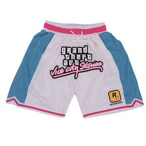 Short de basketball brodé sur mesure avec logo imprimé, équipement d'entraînement en maille de sublimation, vente en gros en usine - Product Image 1