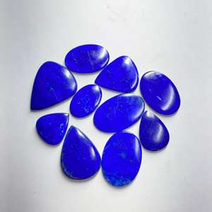 Venta al por mayor Natural Lapislázuli Cabujón Piedras preciosas Ágata verde para la fabricación de joyas de la India - Product Image 1