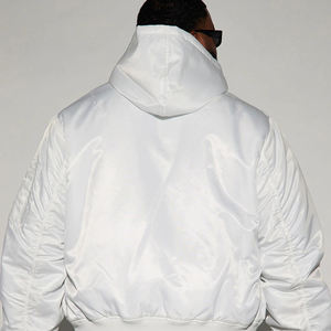 Haute exigence grande taille hommes soie Satin vêtements d'extérieur veste et manteaux respirant coupe-vent vêtements de mode surdimensionné vestes mâle - Product Image 3