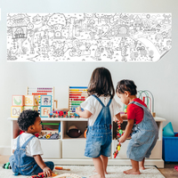 Décalcomanie de tableau blanc effaçable à sec pour enfants réutilisable Matériau en polystyrène durable Activité de peinture animale réutilisable Électricité statique
