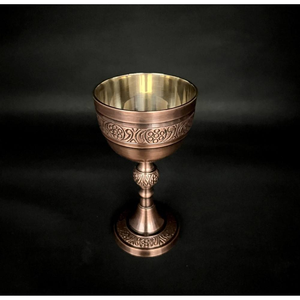 Copa de Agua de Lujo con Aislamiento Térmico al Vacío, Diseño Decorativo de Cobre Martillado, Barra Sólida de Saniya Handicraft - Product Image 6