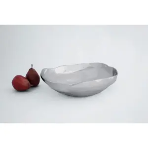 Bol en céramique fait main de luxe, écologique, rond, moderne, décoration d'intérieur, accent, vitrine, hôtel, intérieurs de luxe, plaqué sûr - Product Image 4