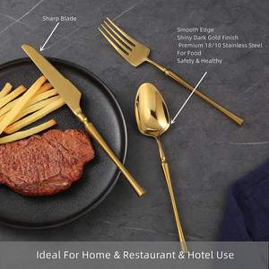 Juego de cubiertos de acero inoxidable 18/10 de 20 piezas, servicio de cubiertos para 4 cuchillos de queso, juego de cubiertos para el hogar - Product Image 4