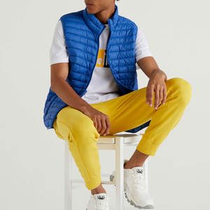 Nouvelle mode gilet d'hiver pour hommes en peluche personnalisé hommes respirant Streetwear sans manches vestes à bulles - Product Image 2