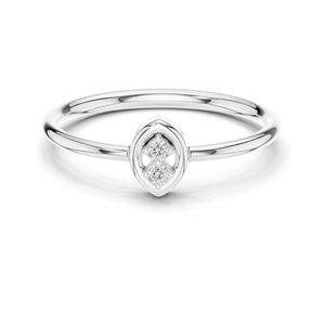 Anillo de Diamante Cultivado en Laboratorio de 0.135 CT para Mujer, Claridad VVS-VS EF, Oro de 18KT, 14KT, 10KT y Plata 925, Oro Rosa, Amarillo y Blanco - Product Image 1