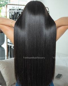 Bone Silky Straight Remy Hair Single Weft <b>Wig</b> Natural Straight Virgin <b>Human</b> Hair No Shedding Vietnamese Hair Extension - Product Image 1