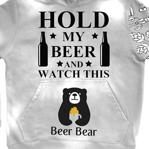 Sweat à capuche homme hiver 500 g/m² en molleton épais de haute qualité, écoresponsable, coupe décontractée, 100 % coton brodé - Product Image 3