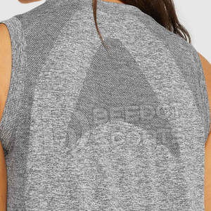 Camiseta sin Mangas de Algodón para Mujer, Transpirable, Informal, con Logotipo Estampado en la Parte Delantera, OEM - Product Image 5