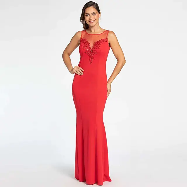 Lisitong Prom Red Women Party Elegant Dresses Prom Dresses 2023 Evening Gowns Sexy Ball Gowns For Women Evening Dresses