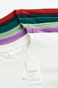 Camisetas blancas de alta calidad para hombre, ropa de calle 100% de algodón, a granel, ligera, transpirable, de gran tamaño - Product Image 4