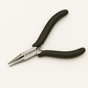 ZetomedPro Chain Nose <b>Jewelry</b> Pliers <b>for</b> <b>Wire</b> Wrapping, Beading, Grip & Bend Tools, DIY Craft <b>Wire</b> Forming Precision Plier - Product Image 1