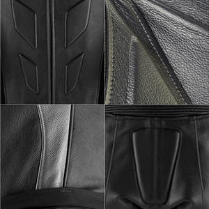 Combinaison de moto en cuir Touring pour homme avec armure imperméable ventilée et CE - Product Image 6