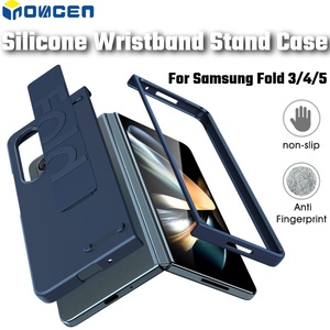 Cover per telefono in Silicone OEM per <span class=keywords><strong>Samsun</strong></span> Galaxy Z Fold <span class=keywords><strong>3</strong></span>,4,5 serie/custodia per telefono con cinturino da polso - Product Image 4