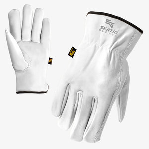 Guantes de seguridad para conductores personalizables antideslizantes impermeables Skatiq de alta calidad de PIEL DE CABRA - Product Image 1