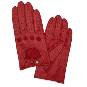 Guantes de conducción de cuero genuino de estilo de moda Guantes de conducción unisex de diseño personalizado ajustables al por mayor - Product Image 5