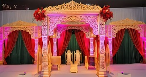 Mandap Maharaja Real Inspirado en la Elegancia de Bollywood, Fabricante y Exportador Global de Mandaps para Bodas Indias, Venta de Mandaps para Bodas - Product Image 6