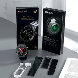 Montre connectée Kalobee H4 Pro Max, écran AMOLED 1,53 pouces, appels Bluetooth, fréquence cardiaque, NFC, charge sans fil, unisexe - Product Image 5
