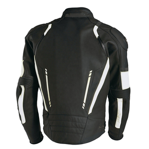 Motocicleta de cuero profesional Venta al por mayor Mejor diseño Suave Material personalizado Chaquetas de cuero genuino para hombres - Product Image 6