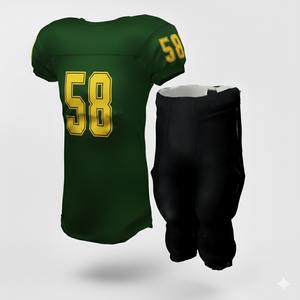 <b>High</b> Quality American Football Jersey Sets Comfortable Custom Logo Embroidered Best Fabric Short Sleeve Summer Style - Product Image 6