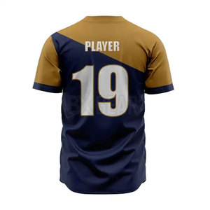 Nouvelle arrivée maillot de baseball et pantalon ensemble respirant doux et 100% polyester matériel pour la vente - Product Image 5