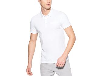 เสื้อยืดสำหรับผู้ชายเสื้อโปโลเสื้อกอล์ฟของผู้ชายเสื้อ100% สีขาวพิมพ์ซับลิเมชันใหม่ล่าสุด - Product Image 1