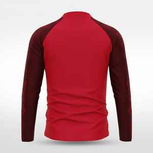 เสื้อพูลโอเวอร์แขนยาวแบบซิป 1/4 สำหรับผู้ชาย ใส่ได้สองด้าน น้ำหนักเบา เหมาะสำหรับการออกกำลังกาย วิ่ง และฟิตเนส - Product Image 2