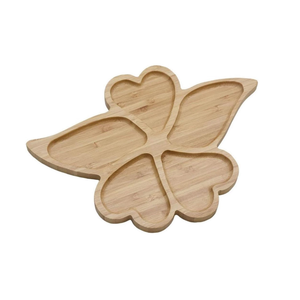 ถาดไม้พร้อมหูหิ้วถาดไม้สี่เหลี่ยมแบ่งช่องใส่ขนมวอลนัท - Product Image 1