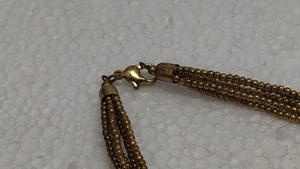 Collar de Cadena de Aleación de Cobre Cubierto con Hilo Vibrante, Joyería de Cuentas Estilo Boho Chic, Hecho a Mano Multicolor, 16 Pulgadas, de Lujo - Product Image 5