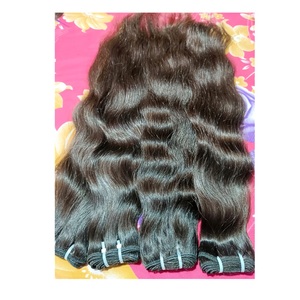 Vendeurs d'extensions de cheveux bouclés ondulés naturels non traités en vrac bruts à cuticules alignés vendeurs de trame de cheveux à la machine - Product Image 3