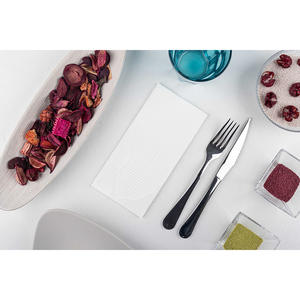 Servilletas Blancas con Estampado Otoo de 40x40cm, Plegado 1/8, Toallitas Secas Suaves, 480 Unidades, B2B - Product Image 2