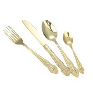 Ensemble de couverts en métal de qualité supérieure, fourchette, cuillère, couteau en acier inoxydable, ensemble de vaisselle de table - Product Image 5