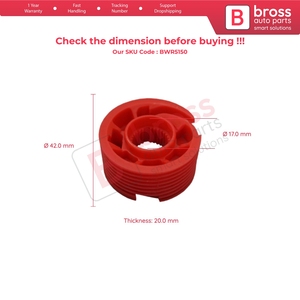 สายเคเบิลซ่อมชุดมอเตอร์กระจกหน้าต่าง BWR5150 พร้อมลูกล้อ สำหรับรถบรรทุก CF65 CF75 CF85 XF105 95XF XF95 ปี 1997 ขึ้นไป รุ่น 1779727 17797 - Product Image 4