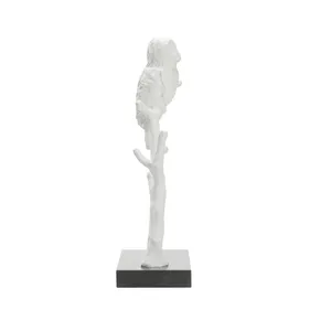 Sculpture d'oiseau en métal artisanale, décoration d'intérieur, qualité export premium, statue d'oiseau en métal, accent moderne, sculpture polie. - Product Image 2