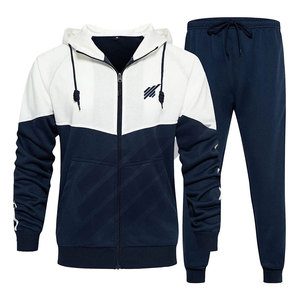 Chándal con capucha de último estilo de invierno para hombre 100% algodón nuevo diseño transpirable y tela suave patrón sólido venta en línea - Product Image 1