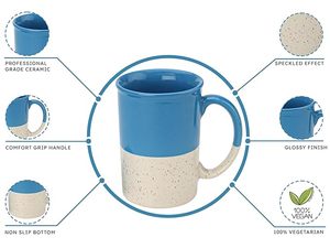 แก้วมัคเซรามิกพิมพ์ลายสดใสเหมาะสำหรับใช้ในบ้านและสำนักงานแก้วเซรามิกทำด้วยมือแบบคลาสสิกสำหรับกาแฟชาประจำวัน - Product Image 2